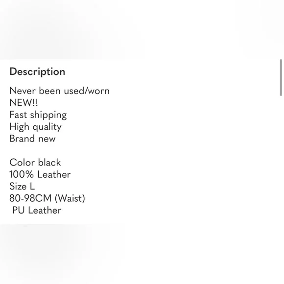 Leather waist chain fringe belt - Picture 5 of 5